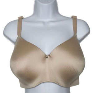 Women's Bali Beige Back Smoothing Bra Size 44D